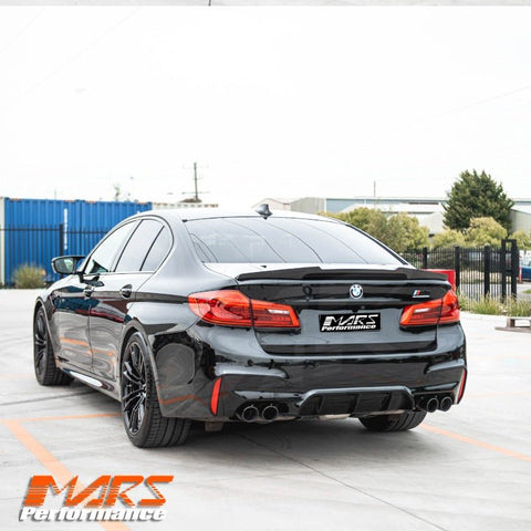 FloKraft Carbon Fibre Rear Trunk Lip Spoiler wing Bodykit for BMW 5 - Series G30 Sedan & F90 M5 2017 - 2023 - Mars Performance