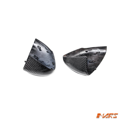 FloKraft Carbon Fibre Replacement Mirror Cover Caps Bodykit for Mercedes - Benz W177 V177 A - Class & C118 CLA - Class - Mars Performance
