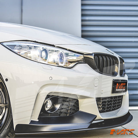 FloKraft Dry Carbon Fibre Front Kidney Grille Grill Cover Bodykit for BMW 4 Series F32 F33 F36 & F80 M3 F82 F83 M4 2013 - 2020 - Mars Performance