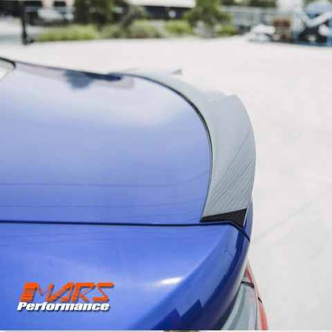 FloKraft Dry Carbon Fibre Rear trunk boot lip Spoiler Wing Bodykit for BMW 4 Series G22 Coupe & G82 M4 2020 - 2025 - Mars Performance