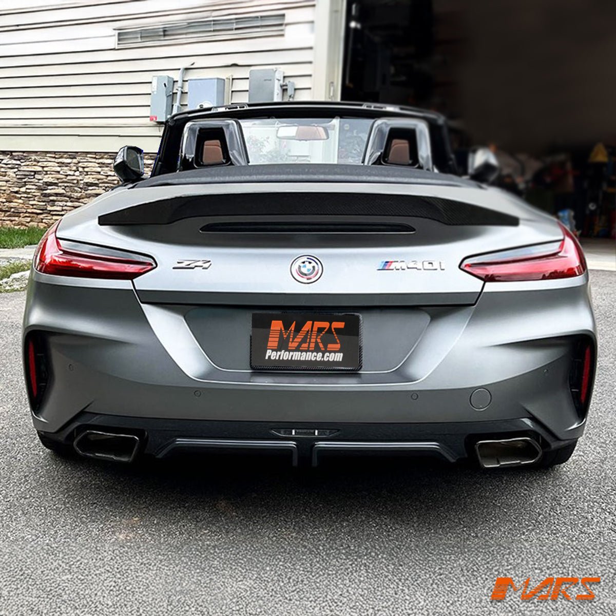 FloKraft Dry Carbon Fibre Rear trunk boot lip Spoiler Wing Bodykit for BMW Z4 G29 2018 - 2025 - Mars Performance
