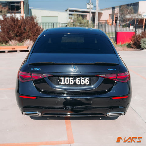 FloKraft Dry Carbon Fibre Rear Trunk Lip Spoiler Bodykit for Mercedes - Benz W223 S - Class & S63 S65 AMG 2021 - 2024 - Mars Performance