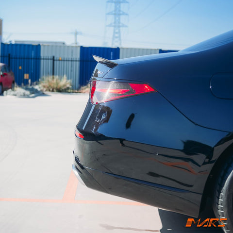 FloKraft Dry Carbon Fibre Rear Trunk Lip Spoiler Bodykit for Mercedes - Benz W223 S - Class & S63 S65 AMG 2021 - 2024 - Mars Performance