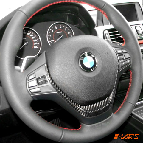 FloKraft Dry Carbon Fibre Steering Wheel Cover for BMW 1 Series F20 & 2 Series F22 - Mars Performance