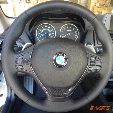 FloKraft Dry Carbon Fibre Steering Wheel Cover for BMW 1 Series F20 & 2 Series F22 - Mars Performance