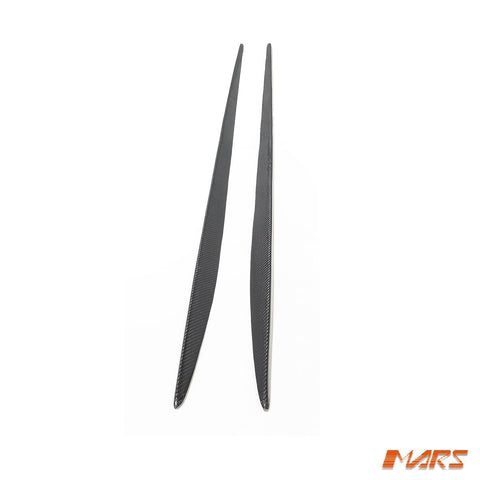 FloKraft Dry Carbon Lower Side Skirts Trim Cover Bodykit for Mercedes - Benz C - Class A205 C205 S205 W205 AMG Package & C43 C63 - S - Mars Performance