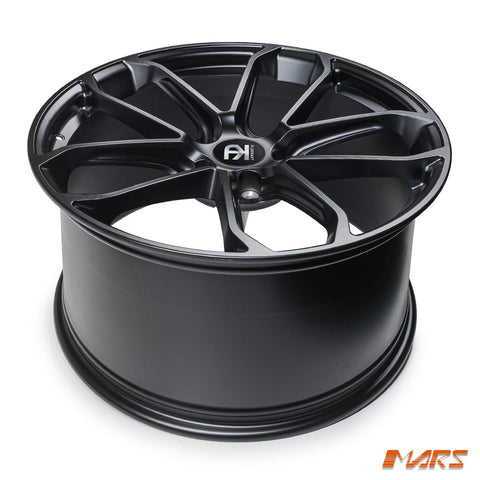 FloKraft FK - GTD 22 Inch Matt Black Monoblock Forged Stag Wheels Rims for Porsche Cayenne 5x130 - Mars Performance