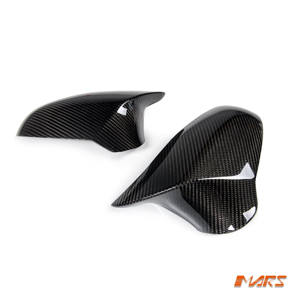 FloKraft RHD Dry Carbon Fibre Replacement Mirror Cover Bodykit for BMW M - Series M3 F80 & M4 F82 F83 & M2 F87 Competition - Mars Performance