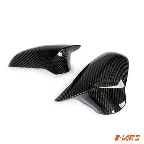 FloKraft RHD Dry Carbon Fibre Replacement Mirror Cover Bodykit for BMW M - Series M3 F80 & M4 F82 F83 & M2 F87 Competition - Mars Performance