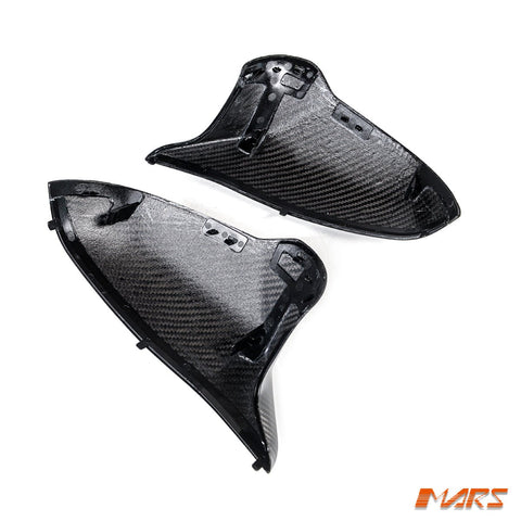 FloKraft RHD Dry Carbon Fibre Replacement Mirror Cover Bodykit for BMW M - Series M3 F80 & M4 F82 F83 & M2 F87 Competition - Mars Performance