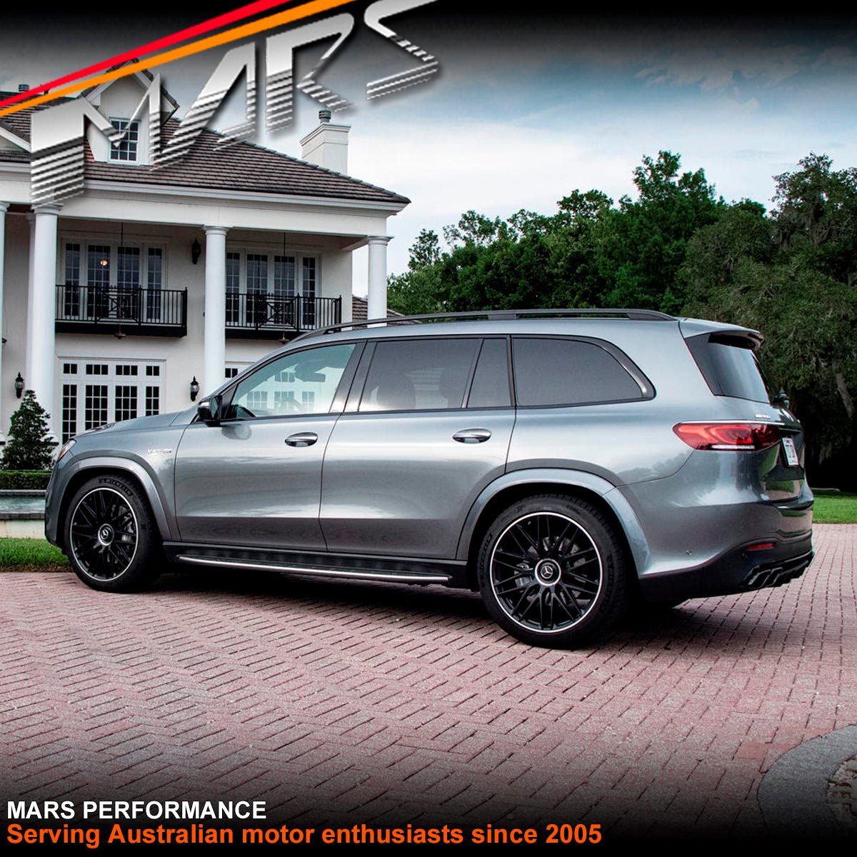 Foot Rest Running Boards Side Step Nerf Bar Bodykit for Mercedes Benz X167 GLS Class 2019 - 2025 - Mars Performance
