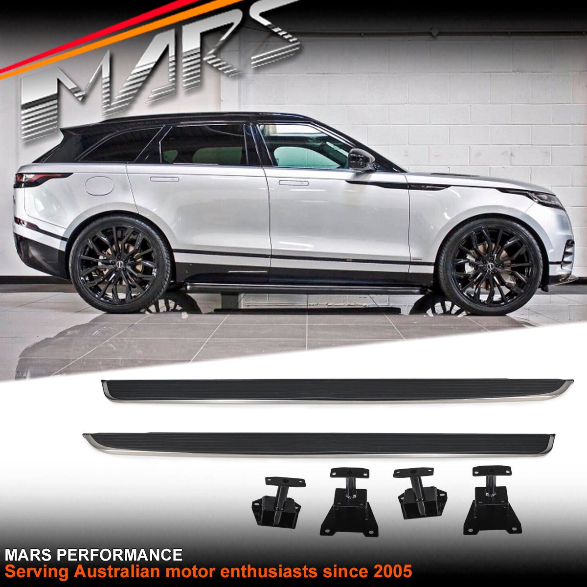 Foot Rest Running Boards Side Step Nerf Bar for Land Rover Range Rover Velar L560 2017 - 2024 - Mars Performance
