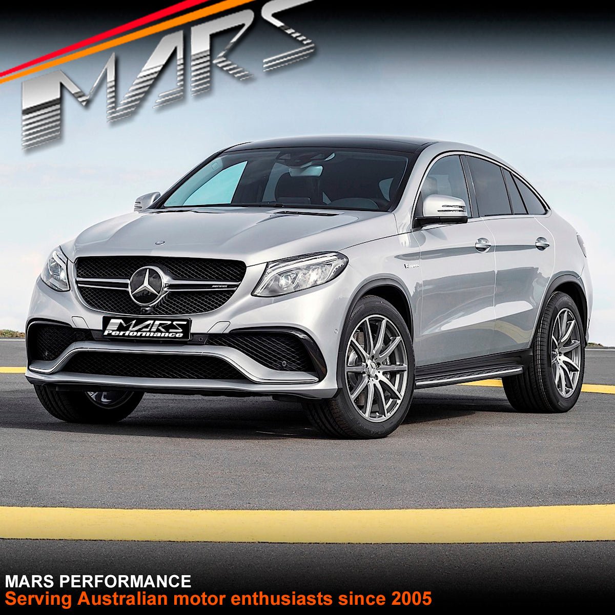 Foot Rest Running Boards Side Step Nerf Bar for Mercedes - Benz GLE - Class C292 Coupe & GLE63 GLE43 AMG 2015 - 2019 - Mars Performance