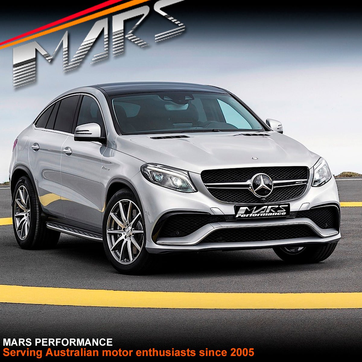 Foot Rest Running Boards Side Step Nerf Bar for Mercedes - Benz GLE - Class C292 Coupe & GLE63 GLE43 AMG 2015 - 2019 - Mars Performance