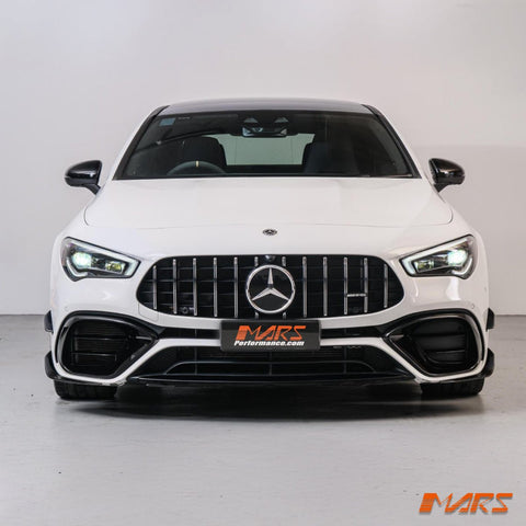 Front Bumper Bar Aero Bodykits with Blade canards & Lip Spoiler for Mercedes - Benz C118 CLA45 AMG S 2018 - 2024 - Mars Performance