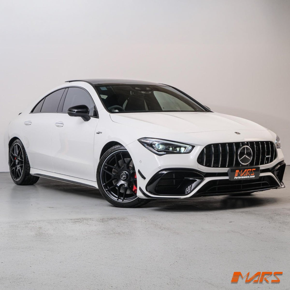 Front Bumper Bar Aero Bodykits with Blade canards & Lip Spoiler for Mercedes - Benz C118 CLA45 AMG S 2018 - 2024 - Mars Performance