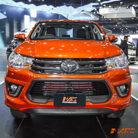 Front Bumper Bar Bodykit Cover with DRL Lights for Toyota Hilux Revo & TRD 2015 - 2018 & WorkMate 2015 - 2020 - Mars Performance