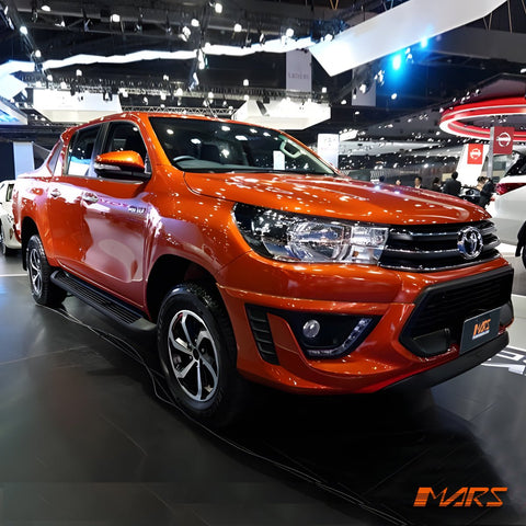 Front Bumper Bar Bodykit Cover with DRL Lights for Toyota Hilux Revo & TRD 2015 - 2018 & WorkMate 2015 - 2020 - Mars Performance