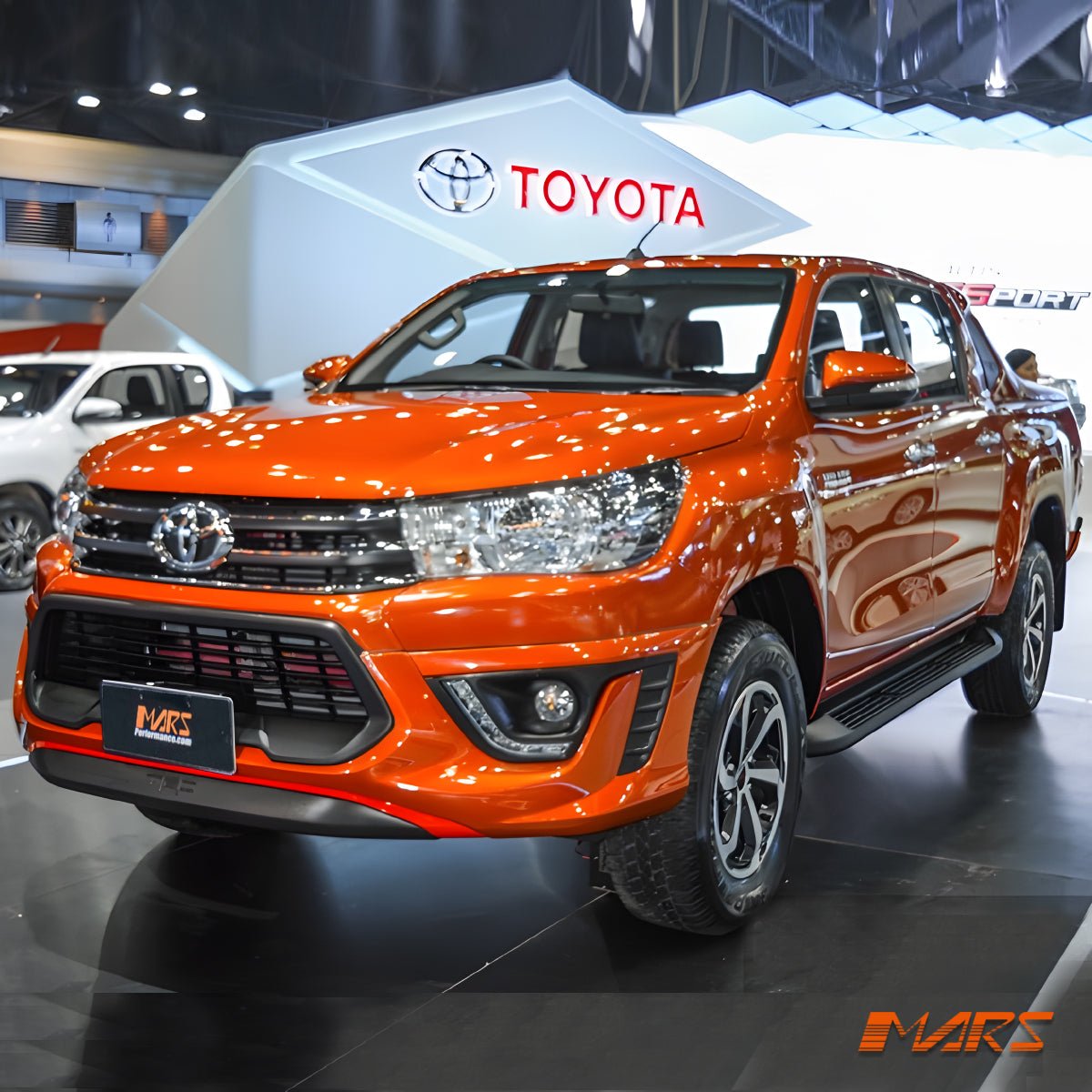 Front Bumper Bar Bodykit Cover with DRL Lights for Toyota Hilux Revo & TRD 2015 - 2018 & WorkMate 2015 - 2020 - Mars Performance