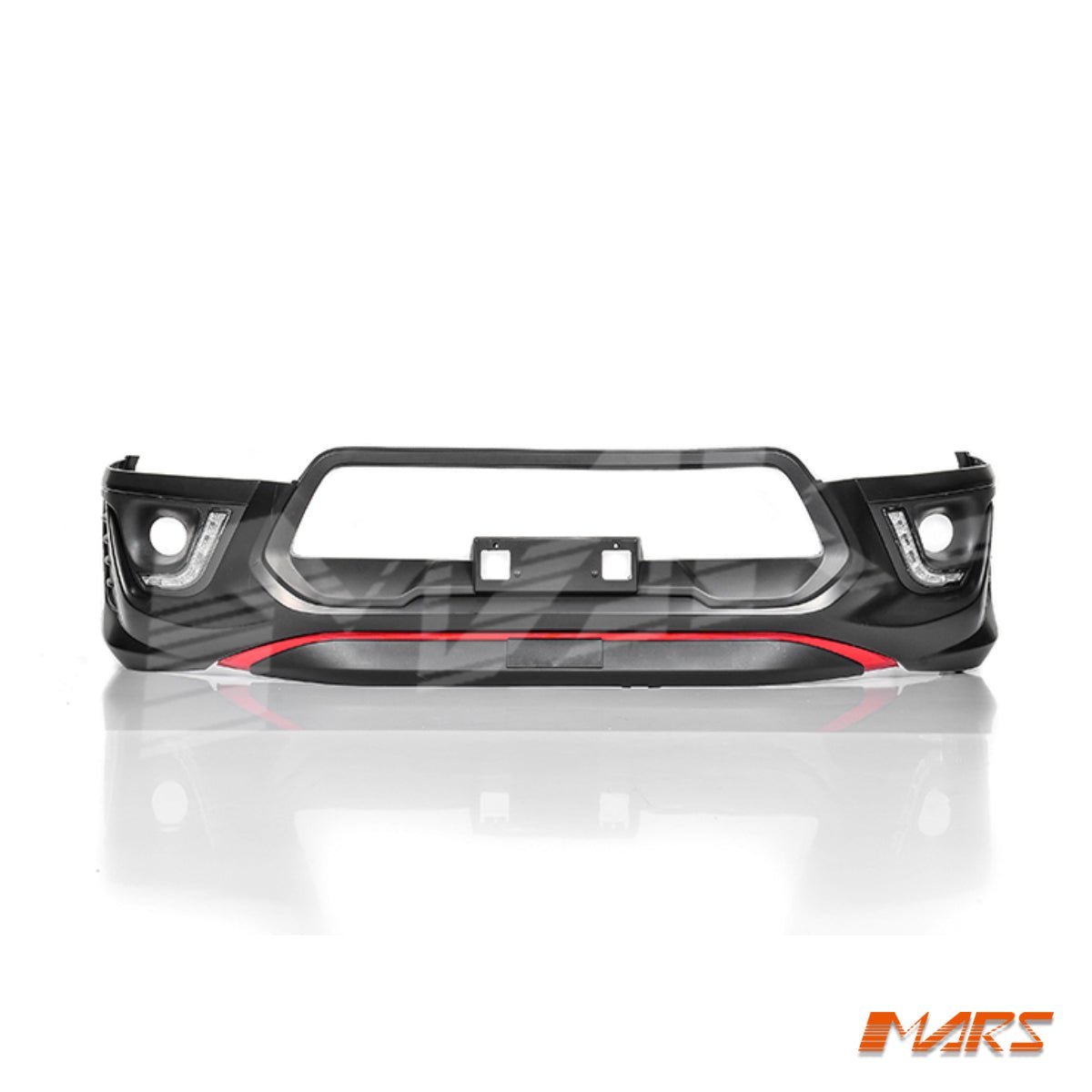 Front Bumper Bar Bodykit Cover with DRL Lights for Toyota Hilux Revo & TRD 2015 - 2018 & WorkMate 2015 - 2020 - Mars Performance
