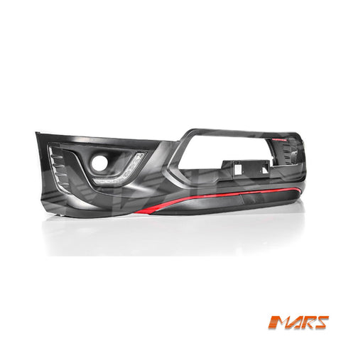 Front Bumper Bar Bodykit Cover with DRL Lights for Toyota Hilux Revo & TRD 2015 - 2018 & WorkMate 2015 - 2020 - Mars Performance