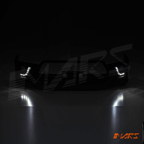 Front Bumper Bar Bodykit Cover with DRL Lights for Toyota Hilux Revo & TRD 2015 - 2018 & WorkMate 2015 - 2020 - Mars Performance