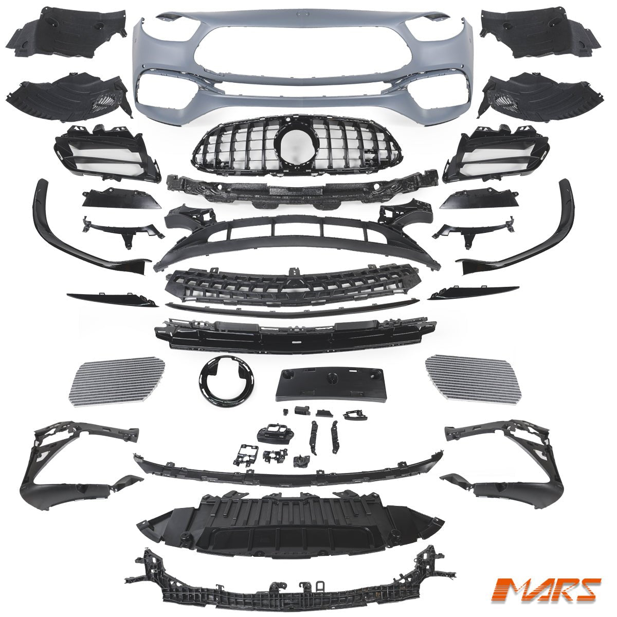 Front Bumper Bar Bodykit & Grill for Mercedes - Benz E - Class E63 - S AMG W213 2020 - 2023 - Mars Performance