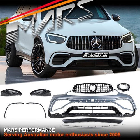 Front Bumper bar Bodykit & Grill for Mercedes - Benz GLC - Class X253 C253 2019 - 2023 & GLC43 GLC63 AMG - Mars Performance