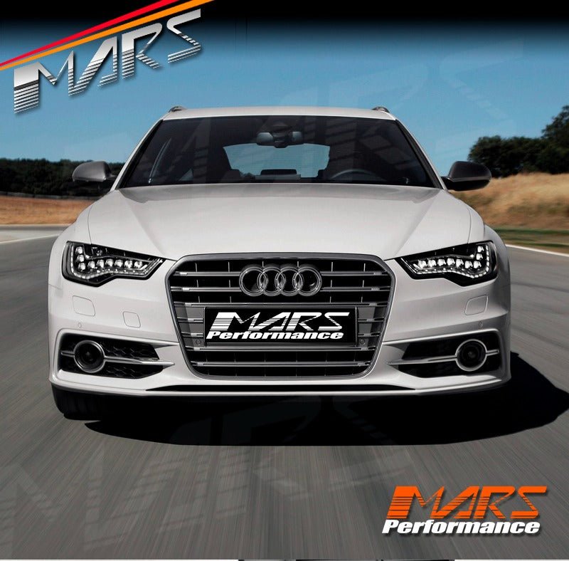 Front Bumper Bar Bodykit & Grill Grille for AUDI A6 S6 C7 2011 - 2014, Pre Update / Pre Facelift - Mars Performance