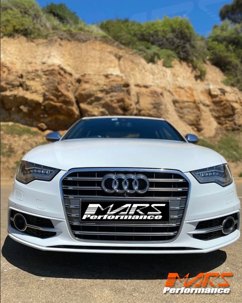 Front Bumper Bar Bodykit & Grill Grille for AUDI A6 S6 C7 2011 - 2014, Pre Update / Pre Facelift - Mars Performance