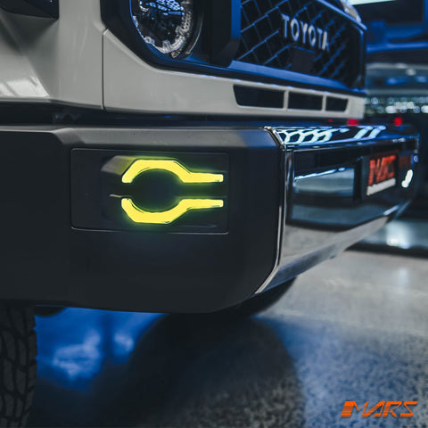Front Bumper bar DRL & LED Indicator lights for Toyota Landcruiser 70 Series FJ70 LC73 LC76 LC78 LC79 2023 onwards - Mars Performance