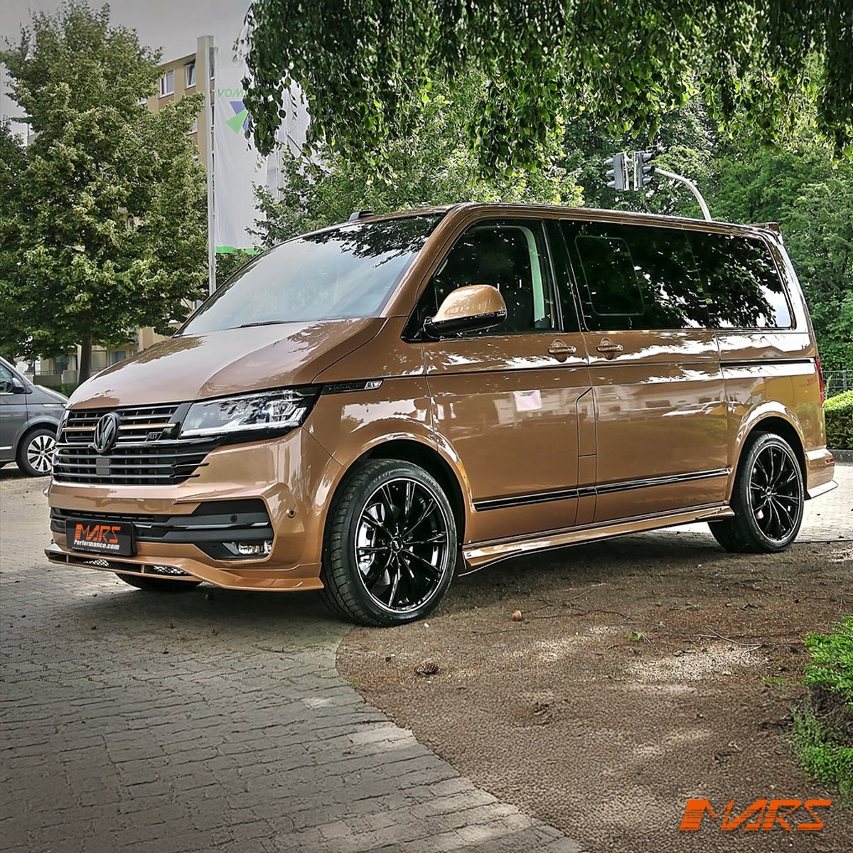 Front Bumper Bar Lower Lip Spoiler & Corner Splitters Bodykit for VolksWagen VW Transporter & Multivan T6.1 & ABT 2020 - 2024 - Mars Performance
