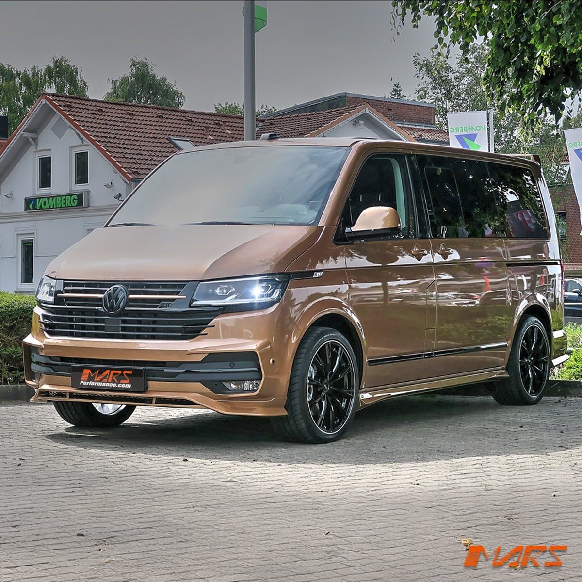 Front Bumper Bar Lower Lip Spoiler & Corner Splitters Bodykit for VolksWagen VW Transporter & Multivan T6.1 & ABT 2020 - 2024 - Mars Performance