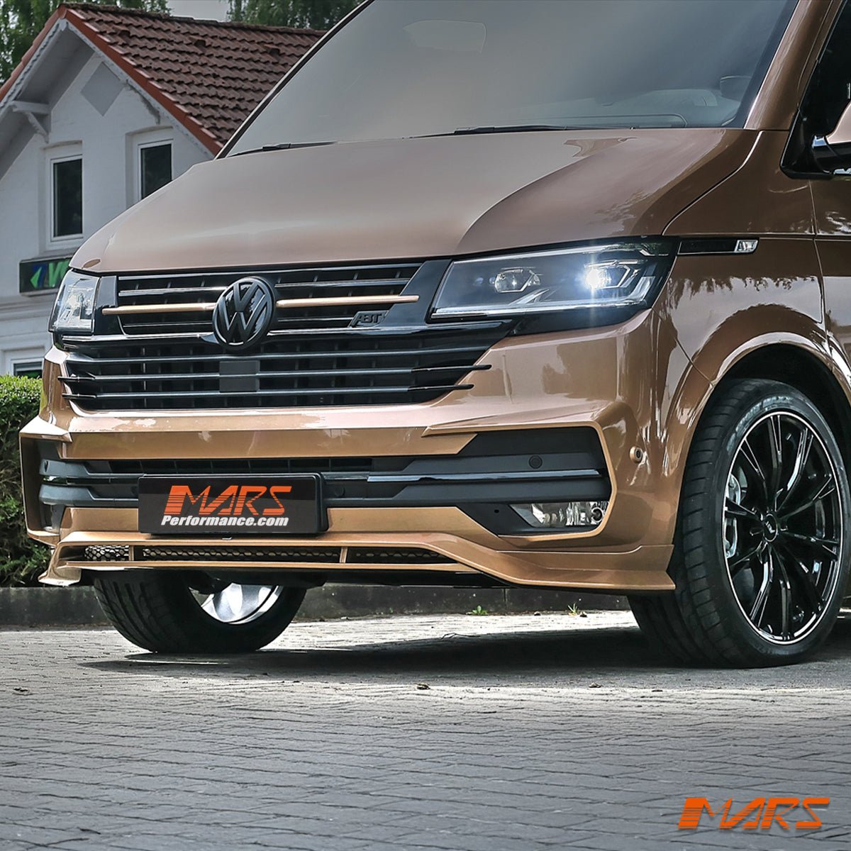Front Bumper Bar Lower Lip Spoiler & Corner Splitters Bodykit for VolksWagen VW Transporter & Multivan T6.1 & ABT 2020 - 2024 - Mars Performance