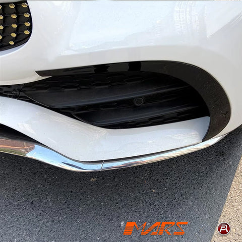 Front Bumper Bar Upper Blade Canards Trims for Mercedes - Benz GLC - Class 2019 - 2023 X253 Hatch / C253 Coupe & GLC43 AMG Bodykit - Mars Performance