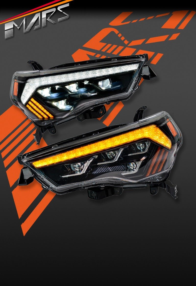 FULL LED DRL Head Lights with Sequential Indicator for Toyota 4RUNNER 2014 - 2022 - Mars Performance