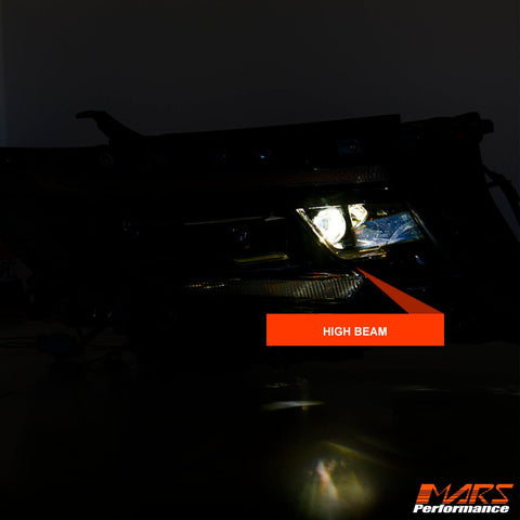 FULL LED DRL Head Lights with Sequential Indicator for Toyota Land - Cruiser Prado 150 Series LC150 FJ150 2018 - 2022 - Mars Performance