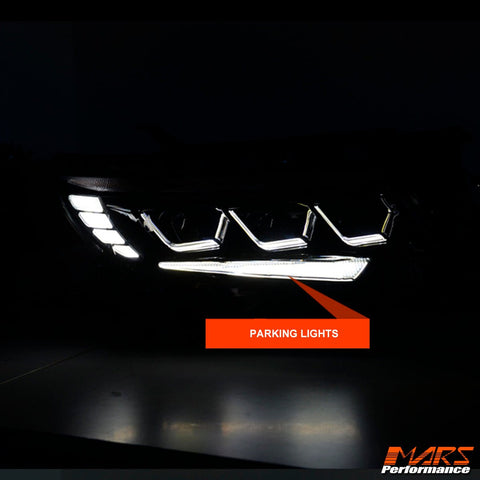 FULL LED DRL Head Lights with Sequential Indicator for Toyota Land - Cruiser Prado 150 Series LC150 FJ150 2018 - 2022 - Mars Performance