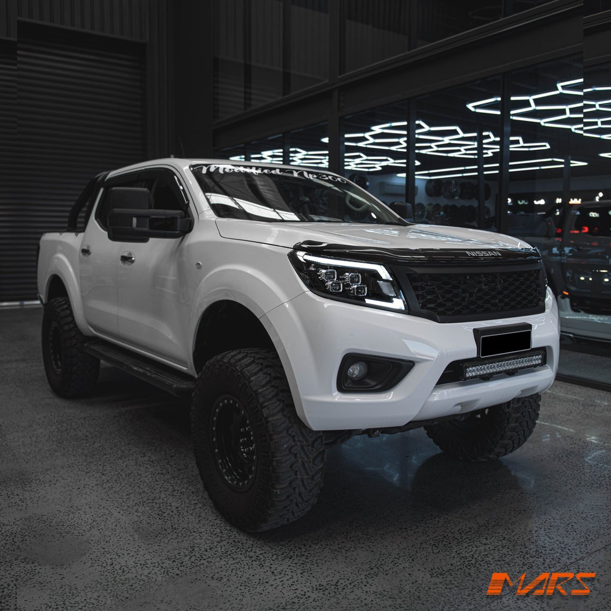 Full LED DRL Head Lights with Sequential Indicators for Nissan NAVARA UTE NP300 D23 - Halogen Model only - Mars Performance