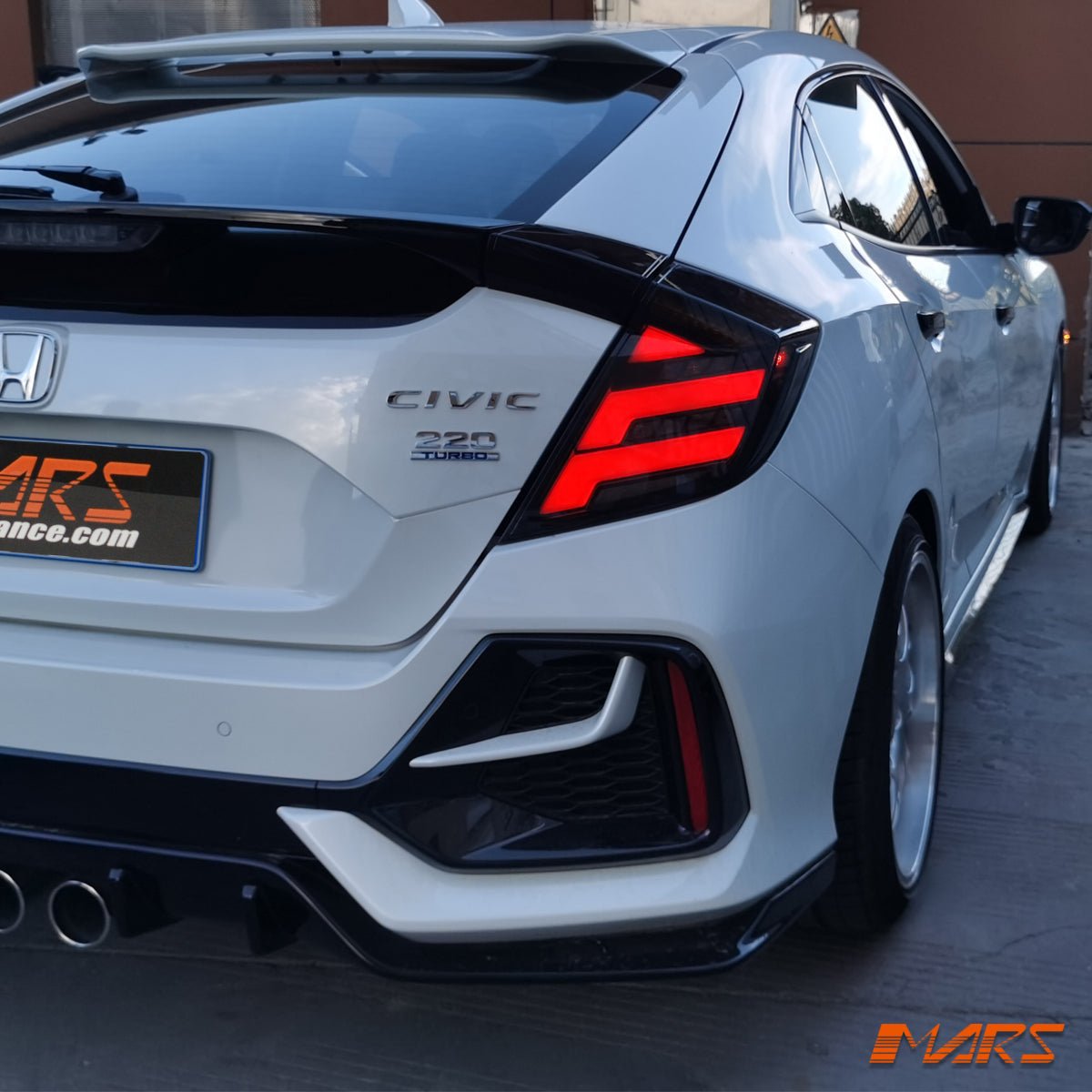 Full LED Tail lights with Sequential Indicator for Honda Civic X 2016 - 2022 Hatch & Type R - Mars Performance