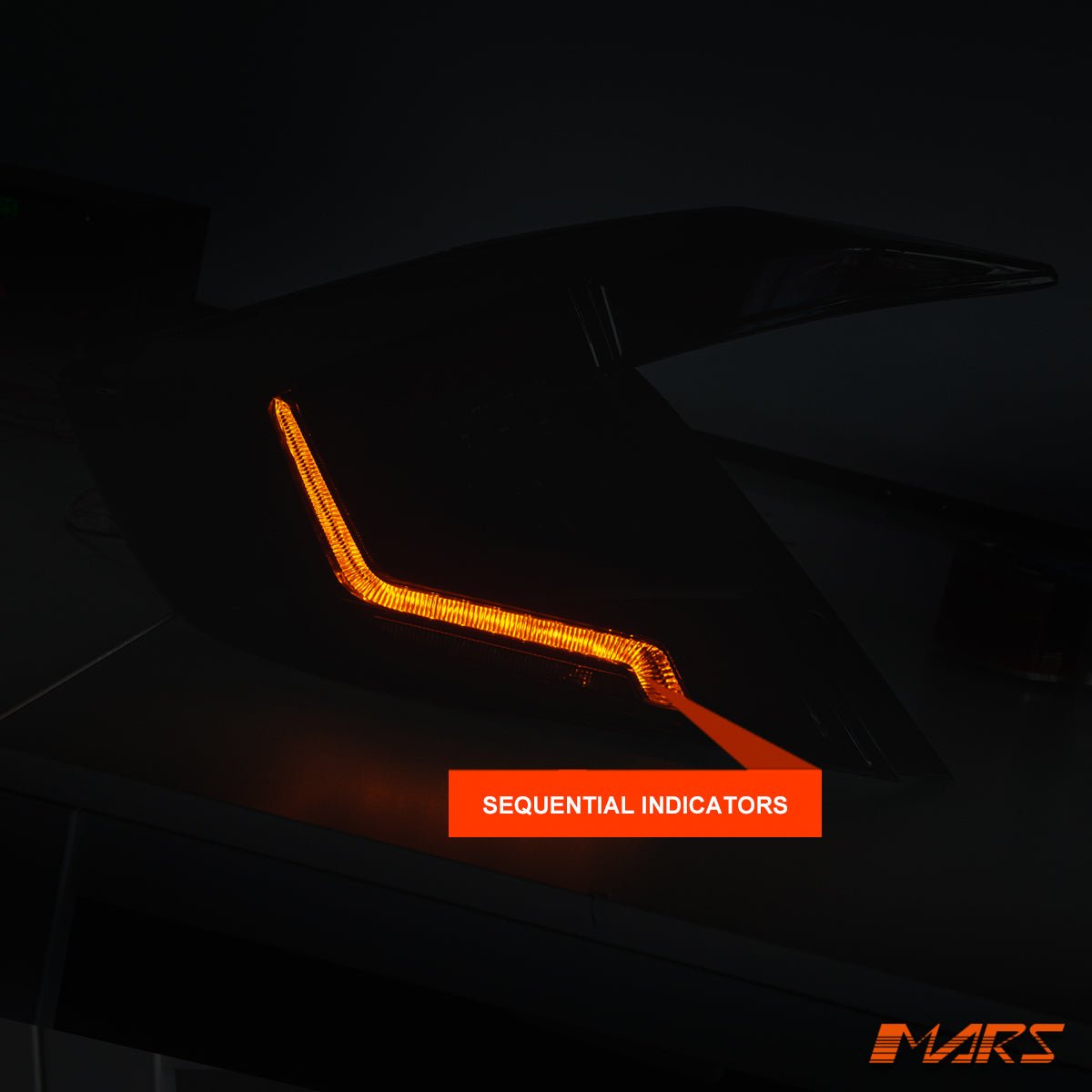 Full LED Tail lights with Sequential Indicator for Honda Civic X 2016 - 2022 Sedan VTI VTi - L VTi - S - Mars Performance