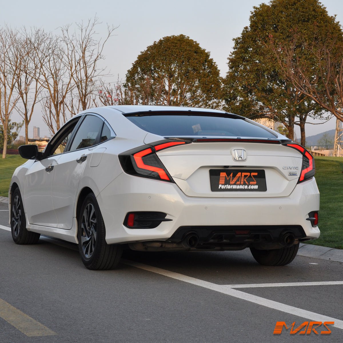 Full LED Tail lights with Sequential Indicator for Honda Civic X 2016 - 2022 Sedan VTI VTi - L VTi - S - Mars Performance