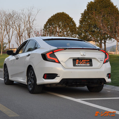 Full LED Tail lights with Sequential Indicator for Honda Civic X 2016 - 2022 Sedan VTI VTi - L VTi - S - Mars Performance
