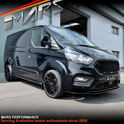 Full Mesh Style Black Front Bumper Bar Grille Grill Bodykit for Ford Transit Custom VN 2018 - 2023 - Mars Performance