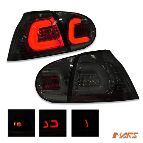 Full Smoked 3D Full LED Tail lights for VolksWagen VW Golf V Hatch MK - 5 2004 - 2009 - Mars Performance