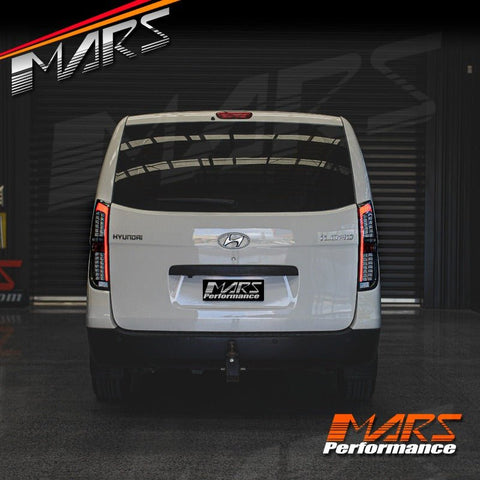Full Smoked 3D LED Stripe Bar Tail Lights for Hyundai iLoad & iMax Van 2008 - 2021 - Mars Performance