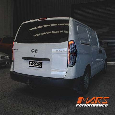 Full Smoked 3D LED Stripe Bar Tail Lights for Hyundai iLoad & iMax Van 2008 - 2021 - Mars Performance