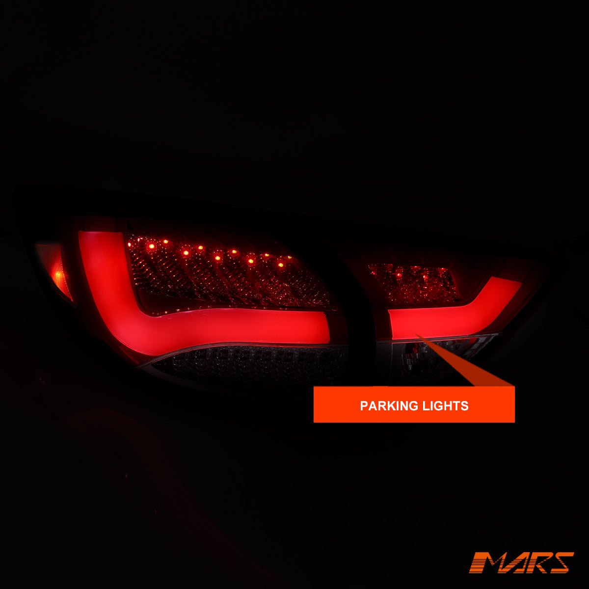 Full Smoked 3D LED Stripe Bar Tail lights with LED sequential Indicators for Mazda CX - 5 KE 2012 - 2015 - Mars Performance