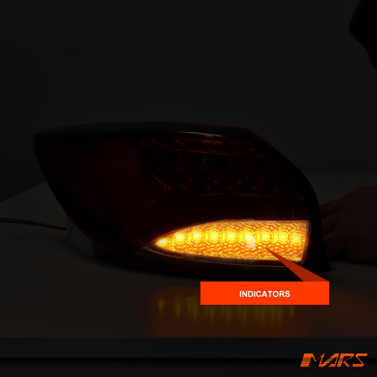 Full Smoked 3D LED Stripe Bar Tail lights with LED sequential Indicators for Mazda CX - 5 KE 2012 - 2015 - Mars Performance