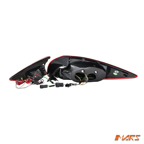 Full Smoked 3D LED Stripe Bar Tail lights with LED sequential Indicators for Mazda CX - 5 KE 2012 - 2015 - Mars Performance